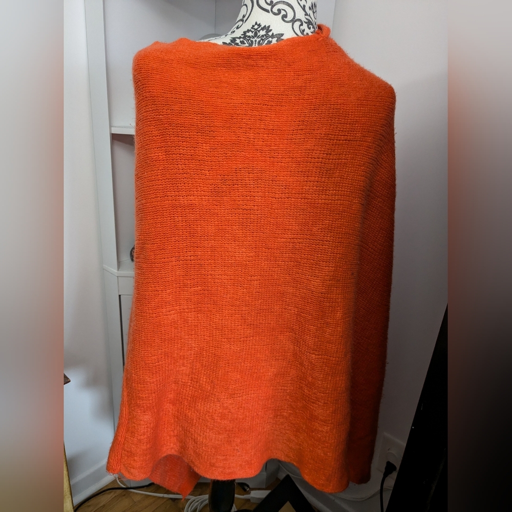 Orange poncho